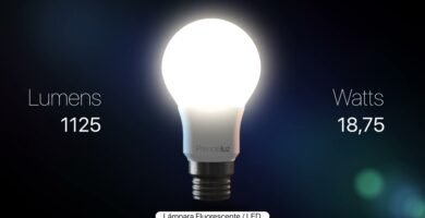 ¿Cuánto es 1000 lumens en Watts?