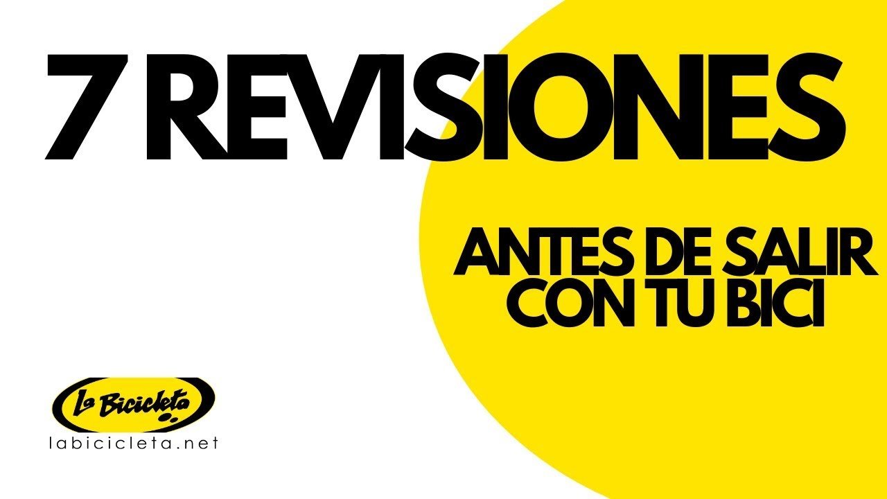 ¿Qué debo revisar antes de cada salida en bici?