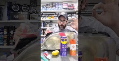 como limpiar luces con carcasa transparente sin rayarlas en luces traseras a bateria